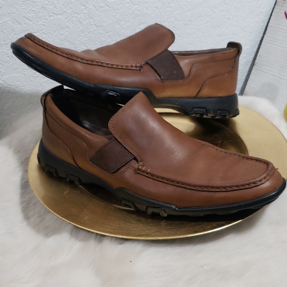 9M tobacco rubber soled slip on shoes - Picture 1 of 6